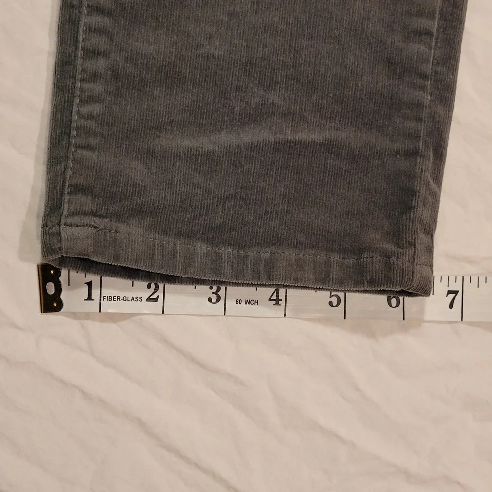 Wit‎ And Wisdom Corduroy Straight Leg Pants, Women's Size 4, Sage Green Gray